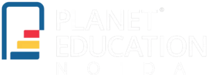 Planet logo white